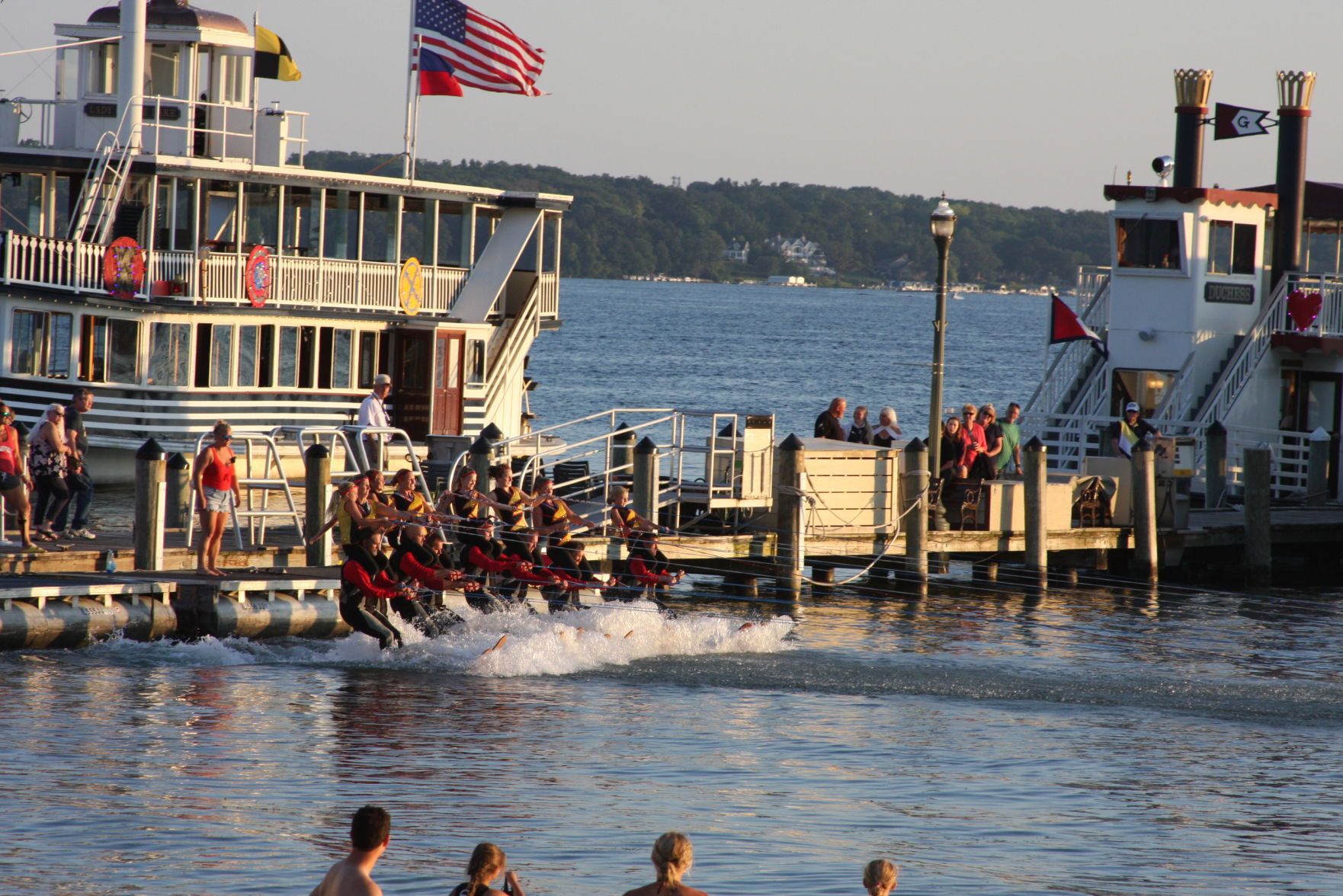 Lake Geneva Venetian Night water ski show